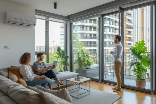 Schéma explicatif détaillant le fonctionnement d’une pompe à chaleur adaptée aux contraintes techniques et énergétiques d’un habitat collectif moderne