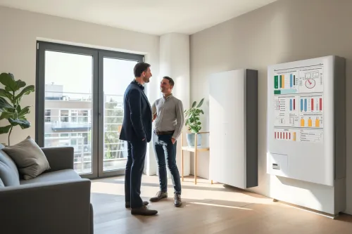 Schéma détaillant l’impact des émetteurs de chaleur sur le COP réel d’une installation de chauffage performante