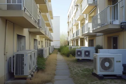 Pose de revêtement de sol ratée par un poseur non qualifié, erreurs visibles d’alignement, joints et finitions négligés